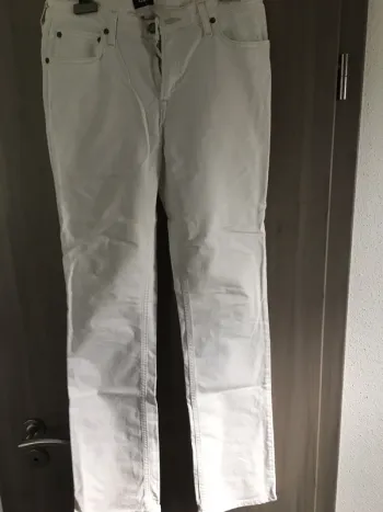 Jean blanc coupe droite Lee