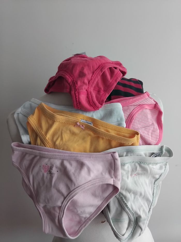 Lot 6 Petites culottes un collant petit bateau - photo numéro 6