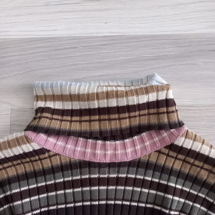 Pull femme à col roulé à rayures Pure  & Simple taille M - photo numéro 3