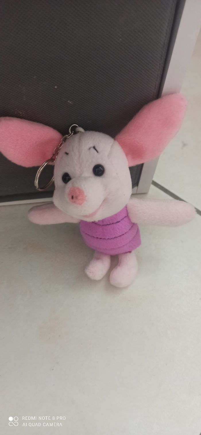 Peluche porte clefs porcinet