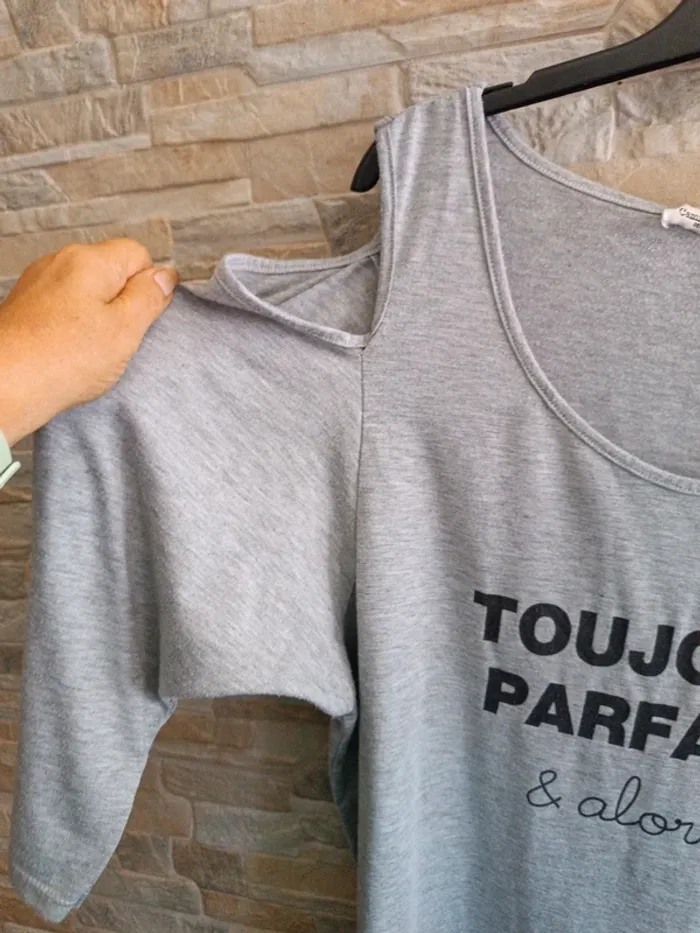 T-shirt gris Camille de Paris 40 - photo numéro 2