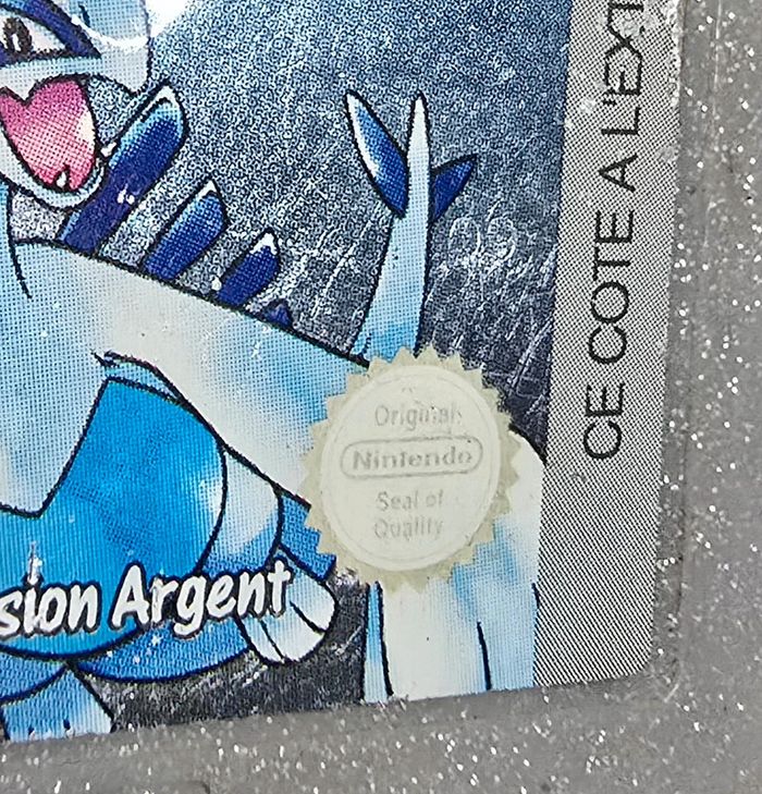 Jeu Nintendo gameboy pokemon version argent - photo numéro 2