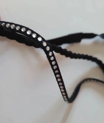 Bandeau coiffure velours et strass