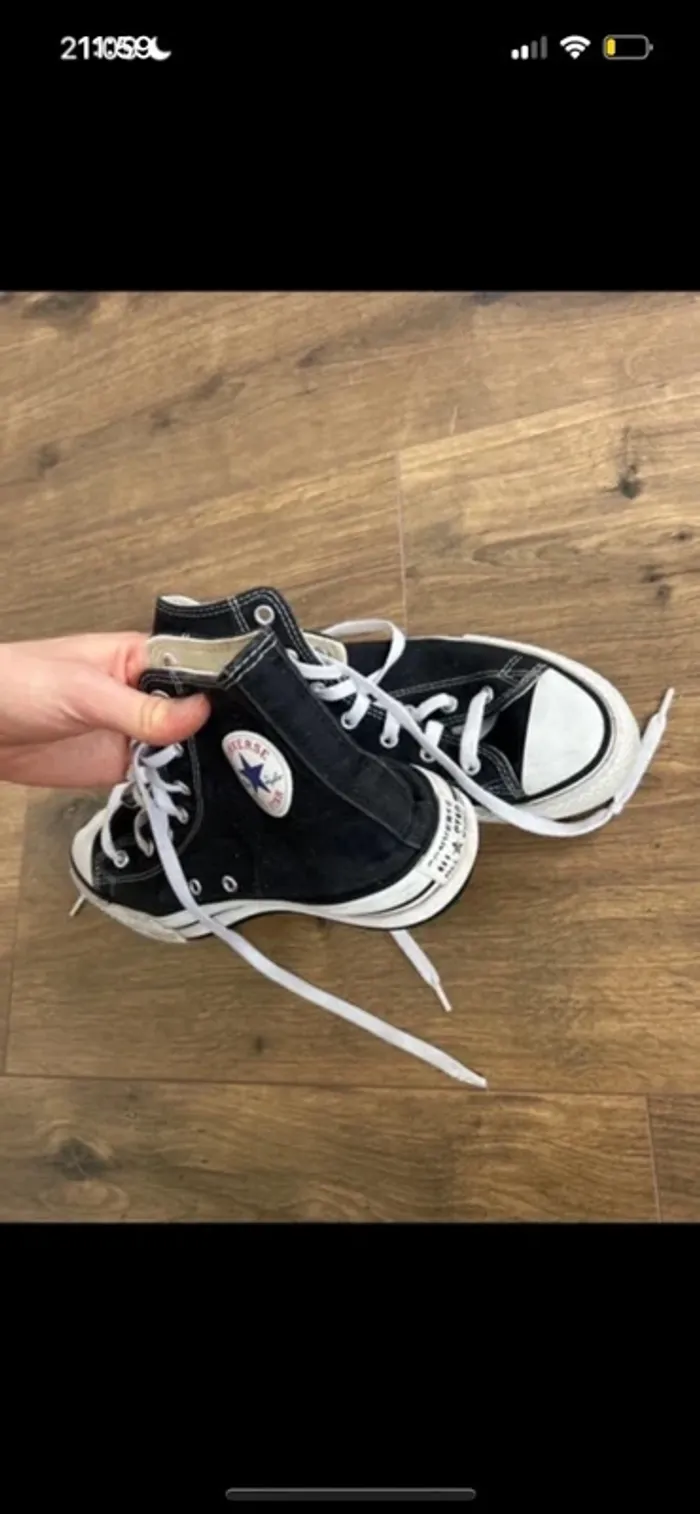 Converse haute noire - photo numéro 4