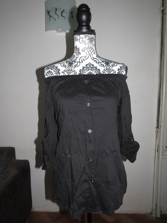 T-shirt bustier a manche longue