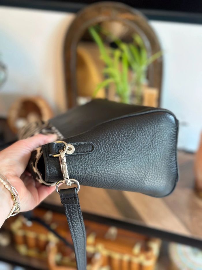Sac en cuir à bandoulière zèbre – fabrication italienne - photo numéro 12