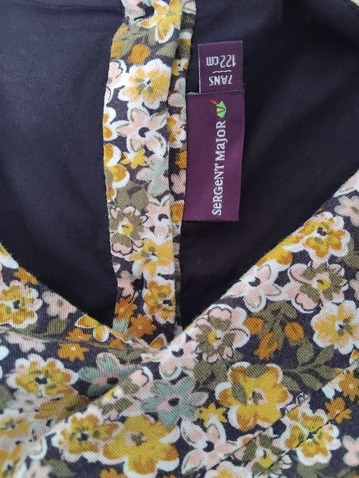 Robe 7 ans Sergent Major Fleurs manches longues Printemps 🏵 - photo numéro 3