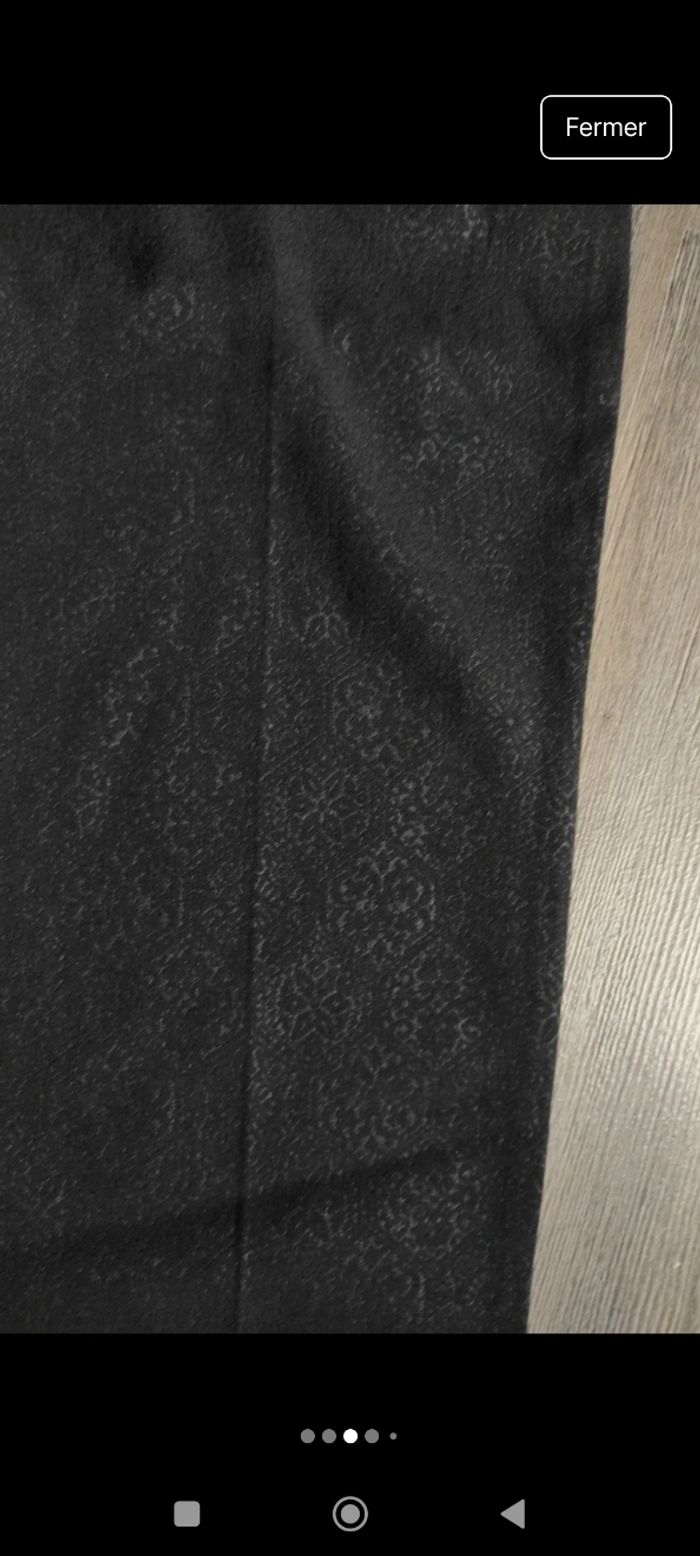 Pantalon noir avec motifs Camaïeu femme comme Neuf taille 38 - photo numéro 2