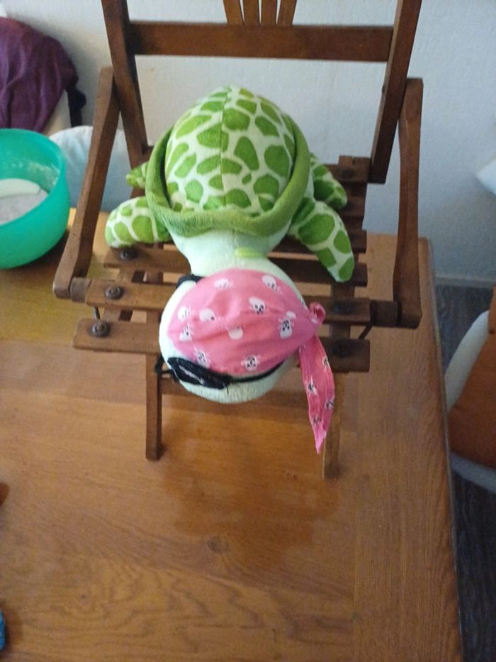 Peluche tortue pirate - photo numéro 4