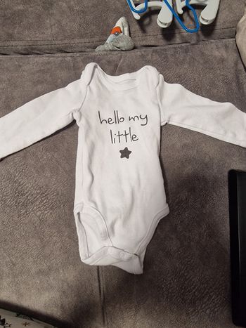 Bodi blanc à manche longue