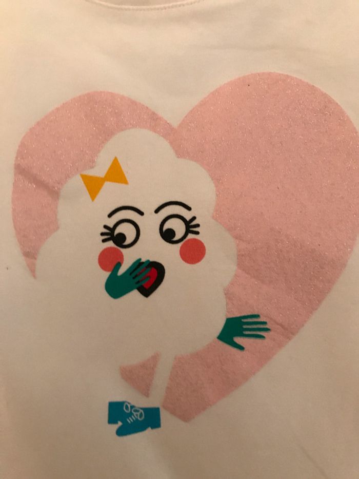 T-Shirt manches courtes blanc 6 Ans - photo numéro 2