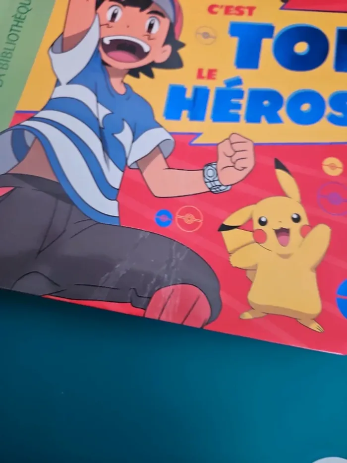 Livre pokémon c'est toi le héros bibliothèque verte - photo numéro 2