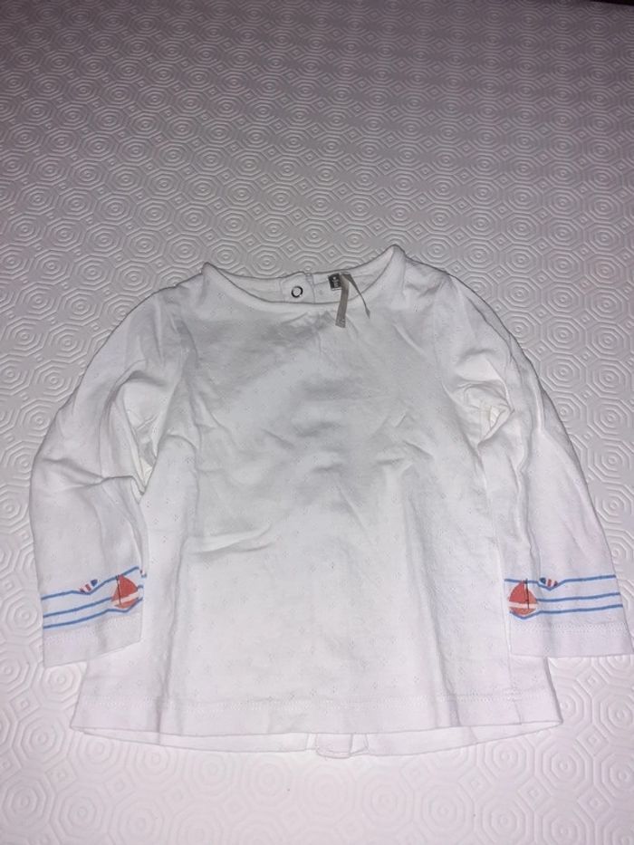 Chemisier blanc 6 mois