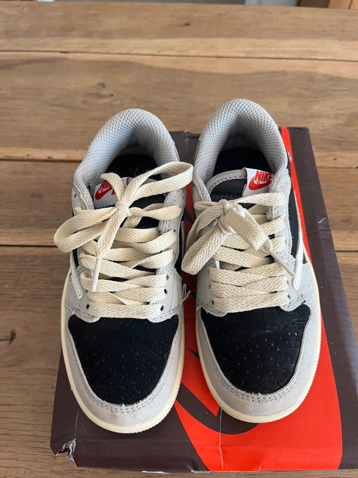 Travis Scott X Air Jordan 1 Rétro Low Black Phantom - photo numéro 2