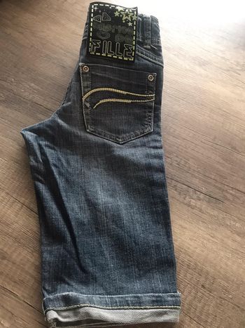 Short en jeans Caprice de fille 10 ans