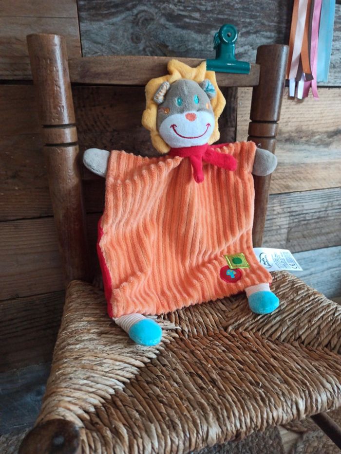 Doudou lion mots d'enfants tbe - photo numéro 3