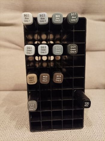 Feutres Twinmarkers tons gris neufs