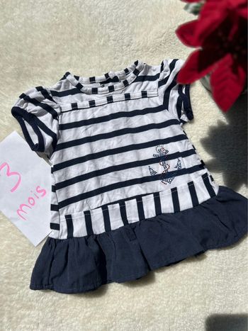 Robe marinière ~ 3 mois