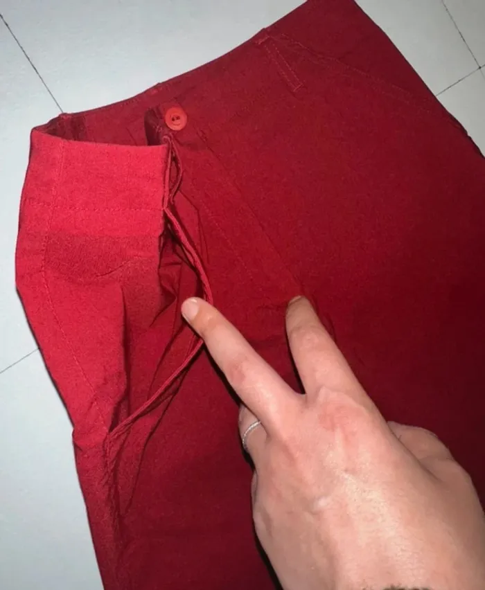 Jean rouge Camaïeu T36 neuf - photo numéro 5