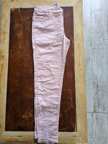 Pantalon en jean rose pale