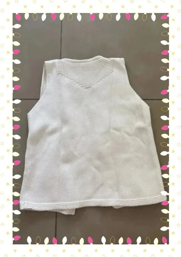 🧵 Joli gilet sans manches fille – Lililotte – Taille 8 ans - photo numéro 3