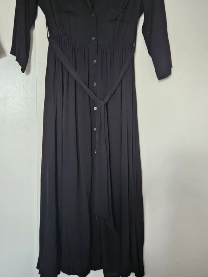 Robe chemise longue noire Monoprix - photo numéro 2