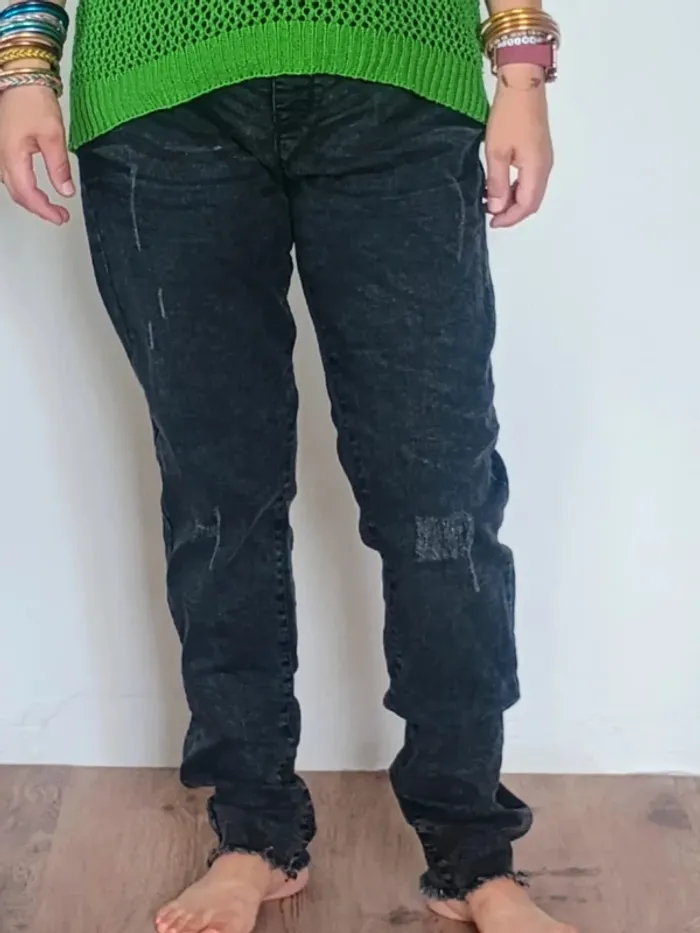 jeans gris T42