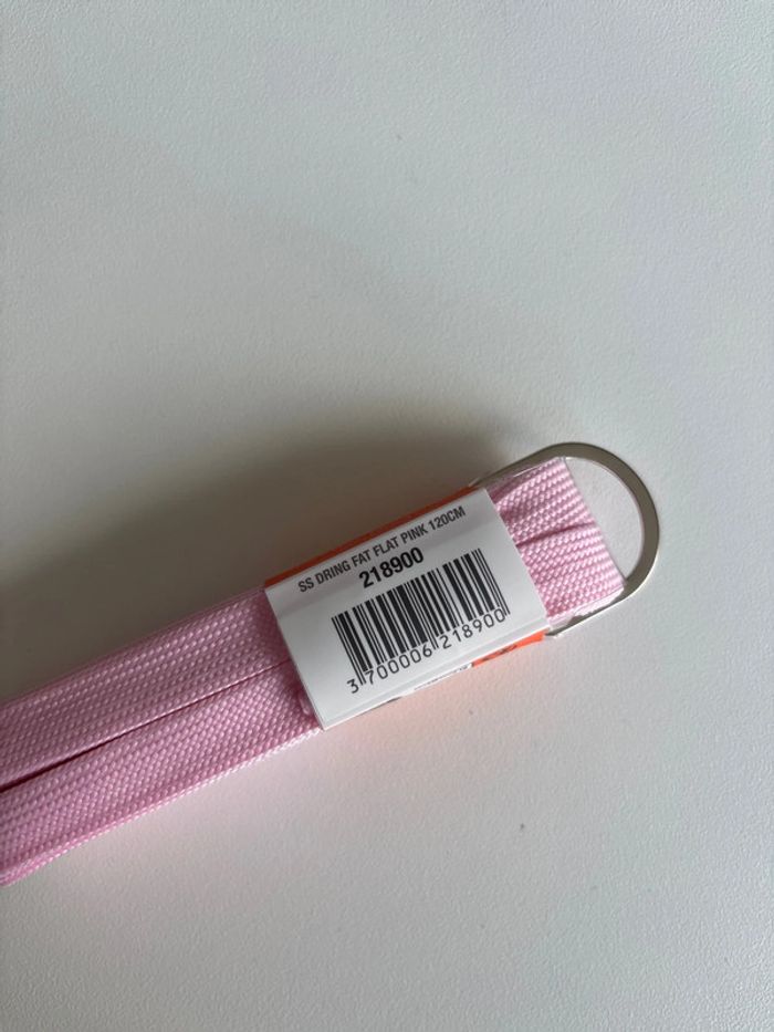Lacet rose 120cm plat - photo numéro 3
