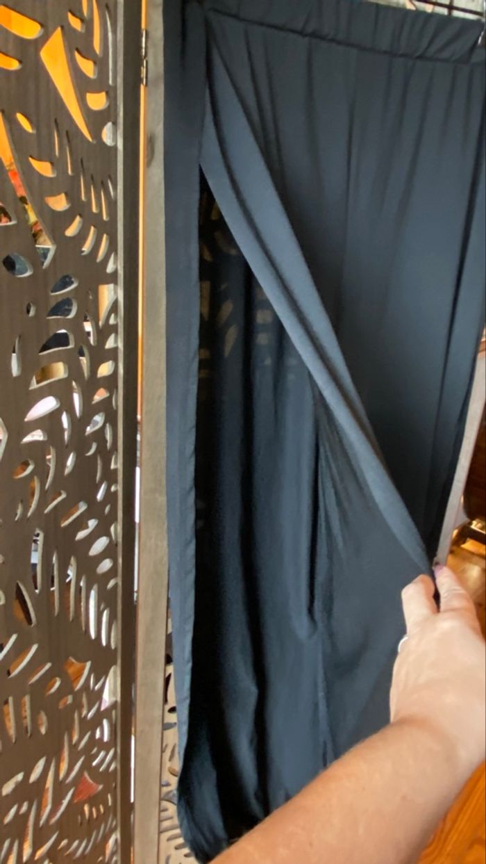 Pantalon noir fluide avec ouverture sur les côtés – Taille XXL - photo numéro 2