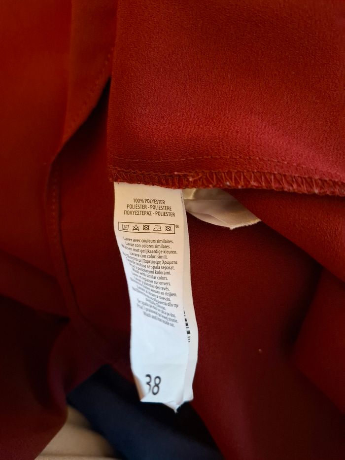 Blouse  bordeaux Manche longue - photo numéro 2