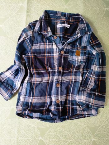 Chemise à carreaux Gémo 12 mois