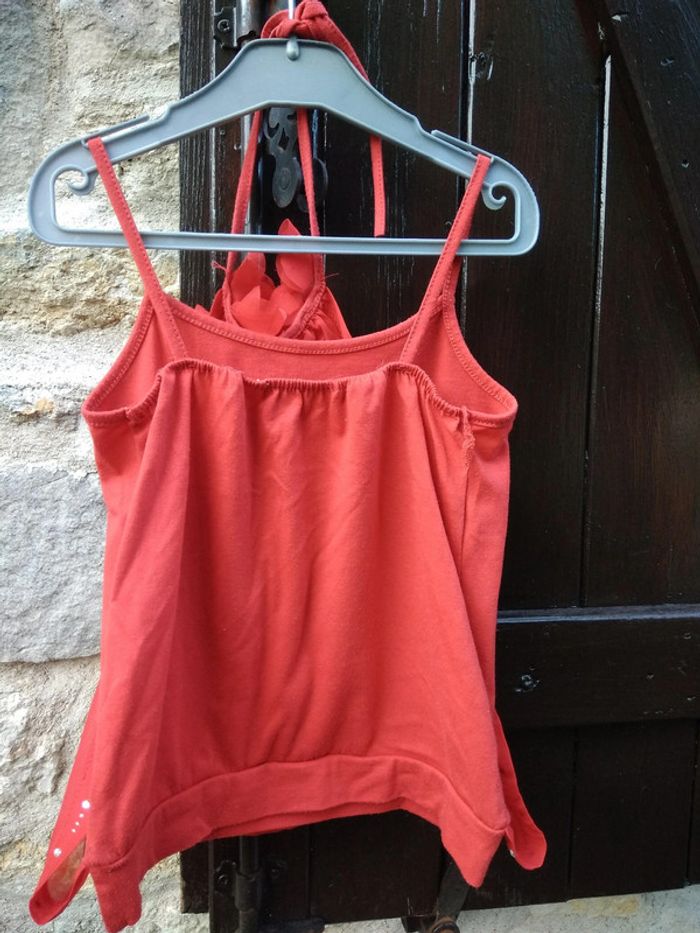 Haut rouge - Fille 10 ans - photo numéro 4