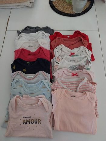 Lot de bodies manches longues