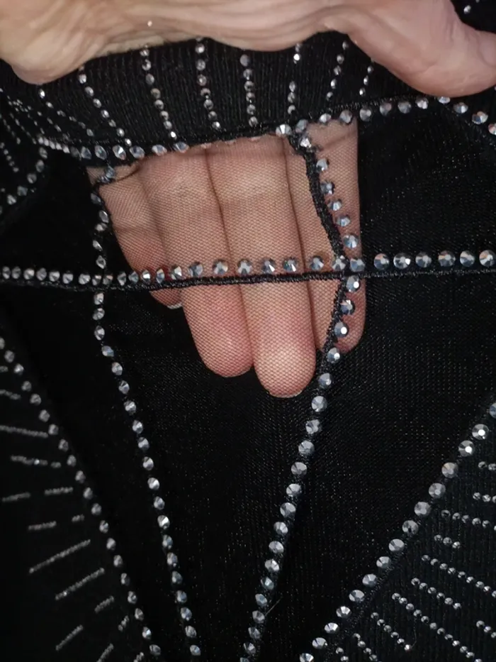 Robe moulante maille noire - photo numéro 3
