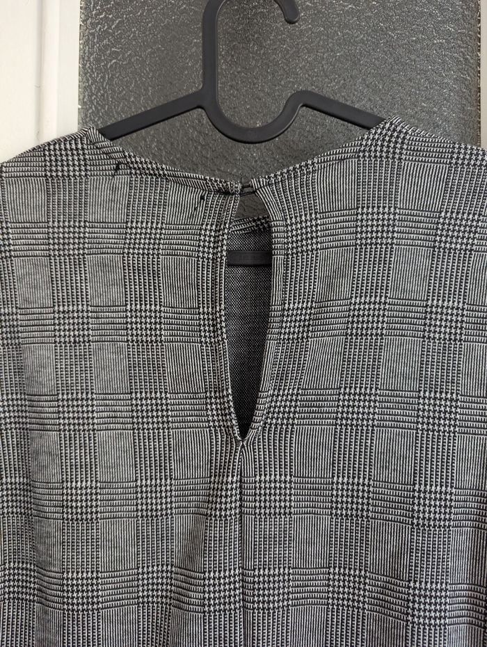 Combishort gris à carreaux tartan Bershka taille m - photo numéro 3