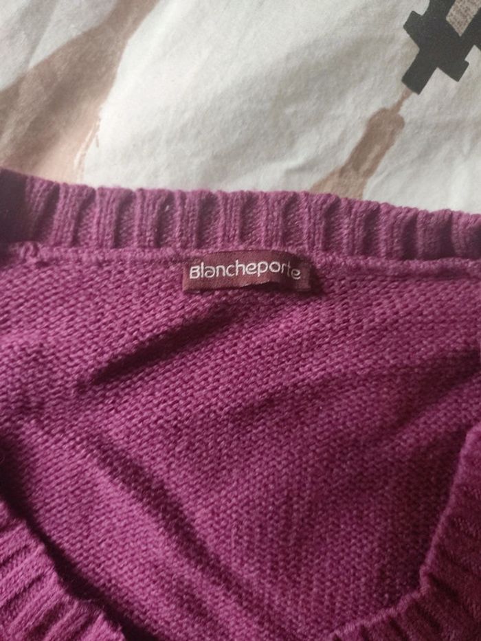 Pull de couleur violet - photo numéro 4