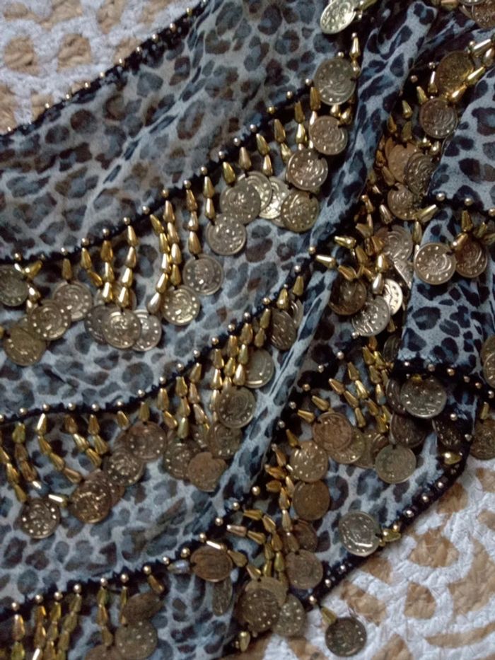 Foulard danse orientale léopard - photo numéro 3