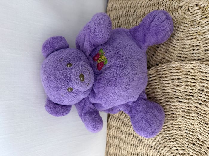 doudou ours boule violet nounours passeport tendresse - photo numéro 2