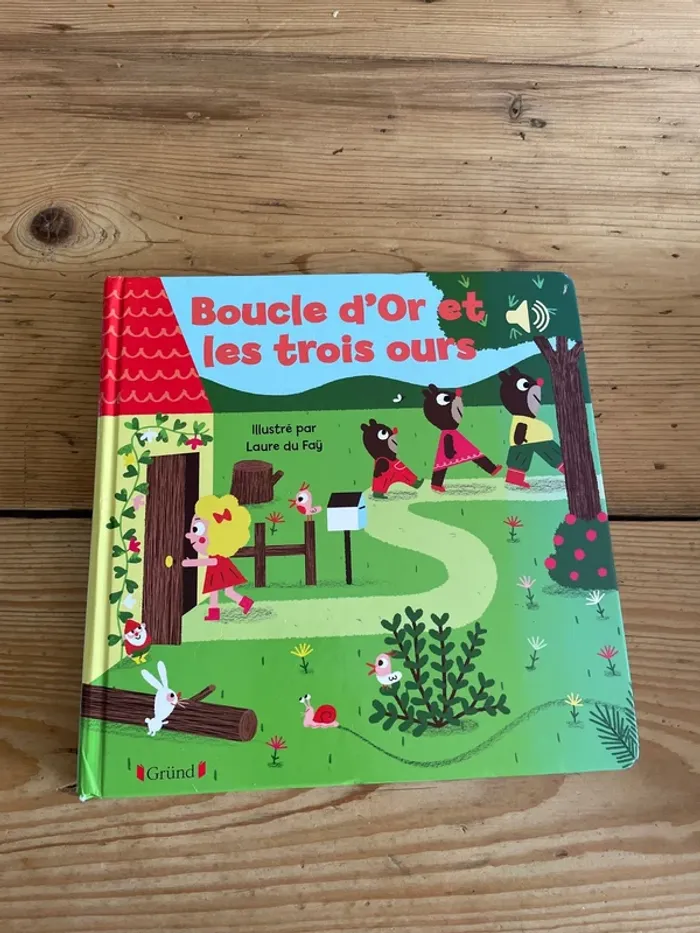 Livre boucle d’or et les 3 ours