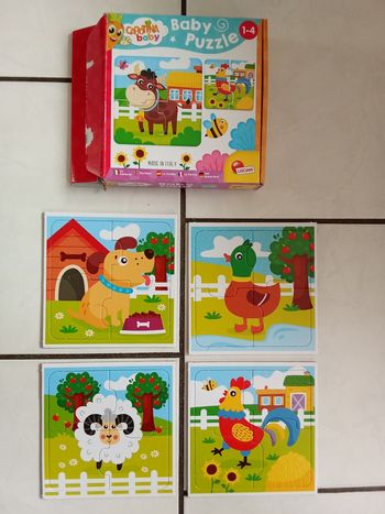 Baby Puzzles : 4 puzzles 1-4 ans