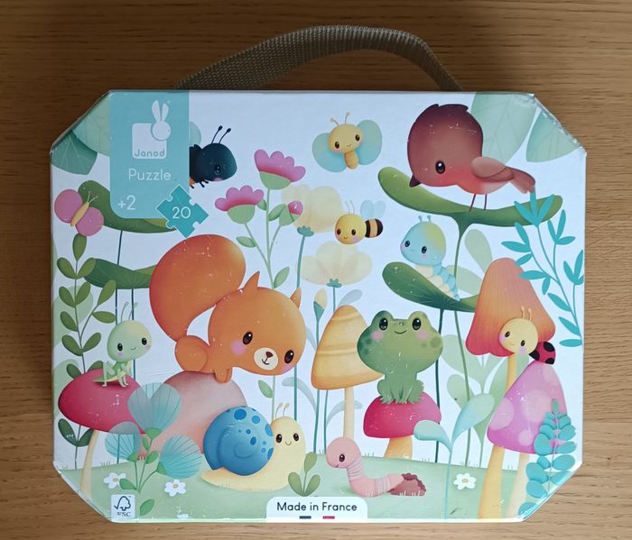 Puzzle Janod "Les compagnons du jardin" 20 pièces 2 ans + - photo numéro 2