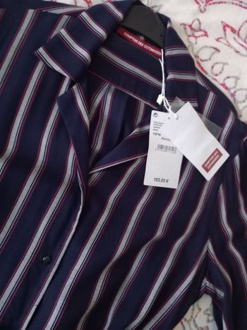 Robe chemise a rayures