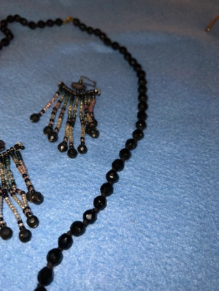 Parure boucles d’oreilles collier perles - photo numéro 4