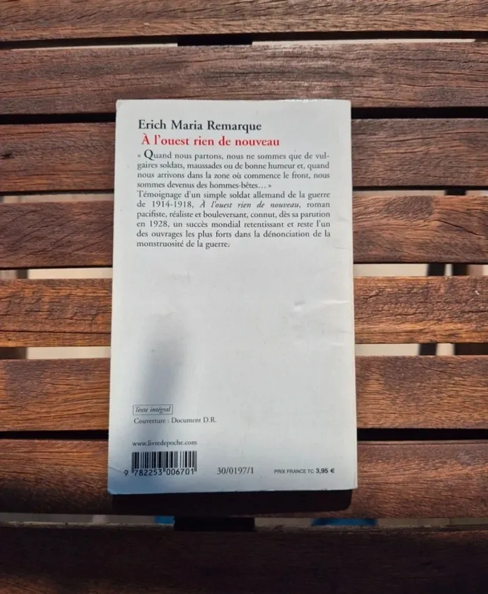 À l’ouest rien de nouveau - Erich Maria Remarque - photo numéro 2