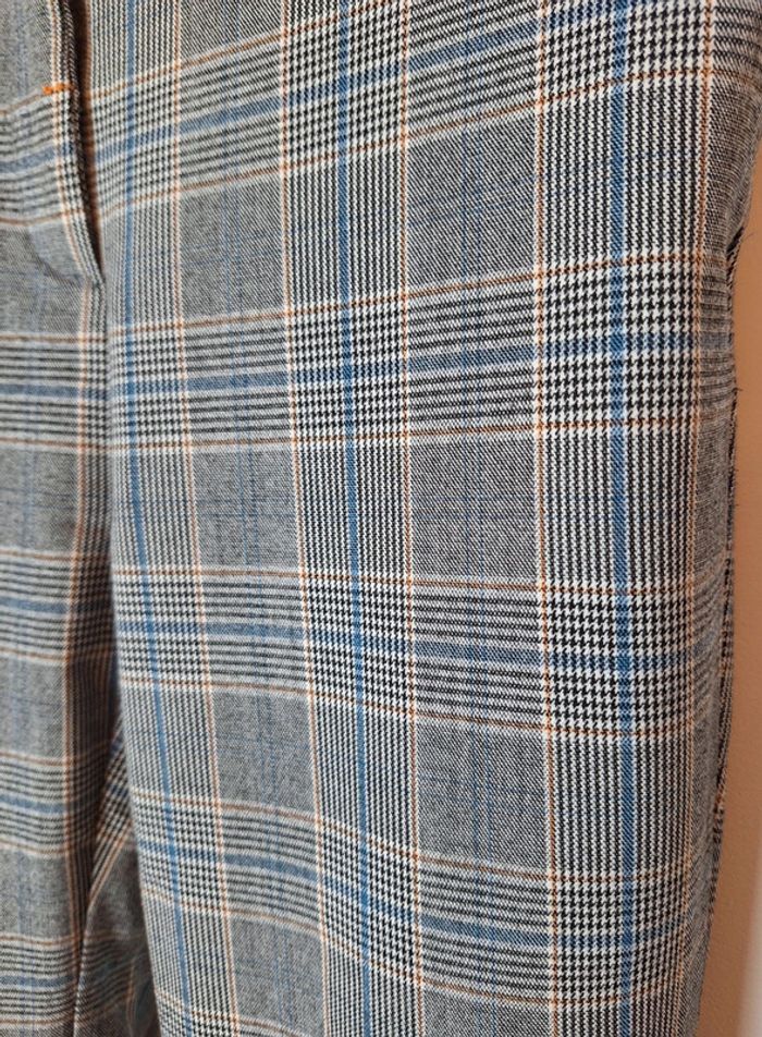 Pantalon gris rayé femme Zara M - photo numéro 3