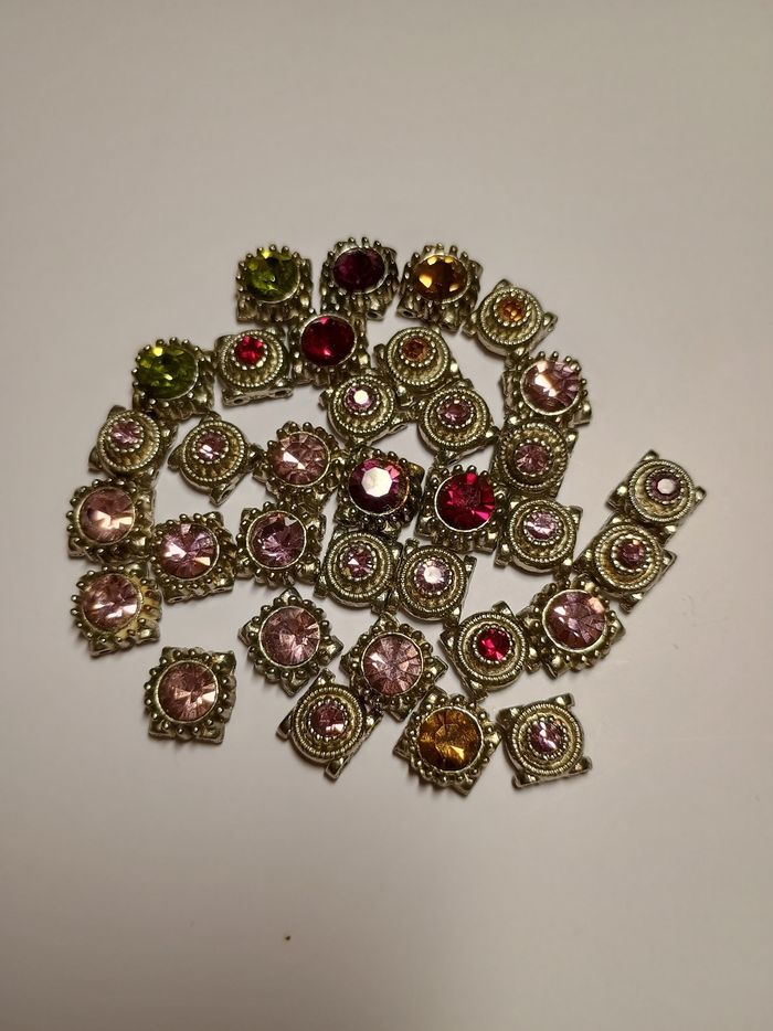 Lot de perles avec strass pour créations bijoux