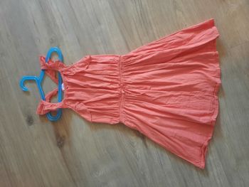 Robe courte été corail TAO 12 ans