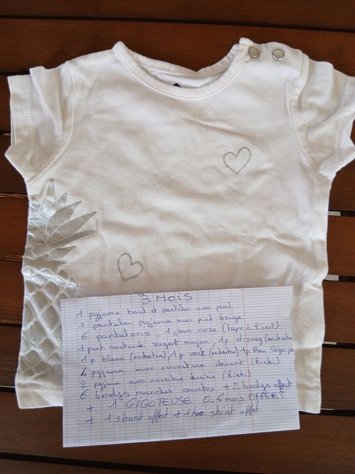 Lot vêtements fille 3 mois