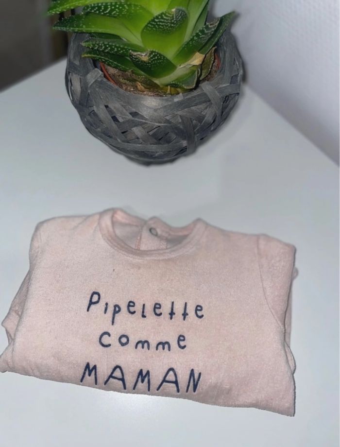 Pyjama velours dors bien - 1 mois