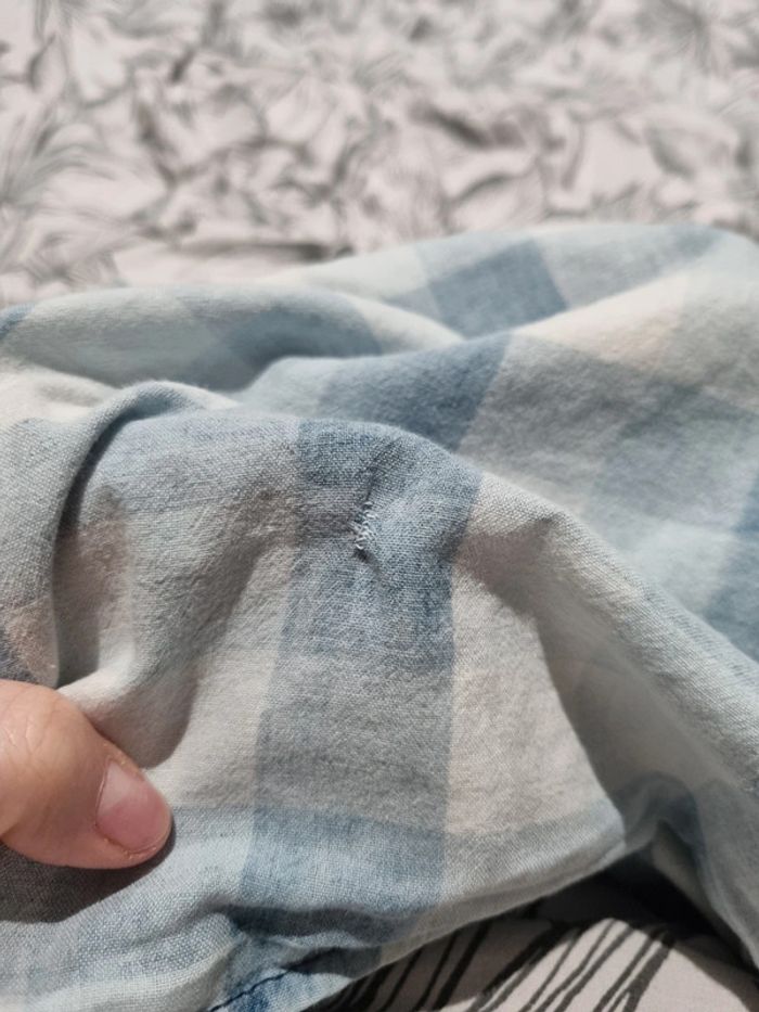 Chemise à rayures bleu et blanc Celio Taille L - photo numéro 8